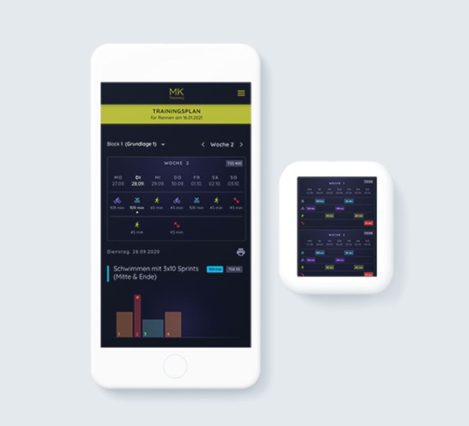 Triathlon Trainings-App (iOS, Android)